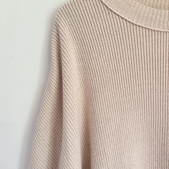 Free People Oversized Easy Street Ribbed Tunic Size M Cream - Picture 5 of 7